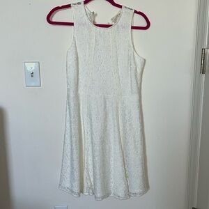 White lace summer dress